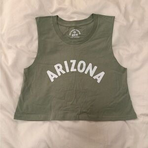 Arizona Olive Green Crop Top